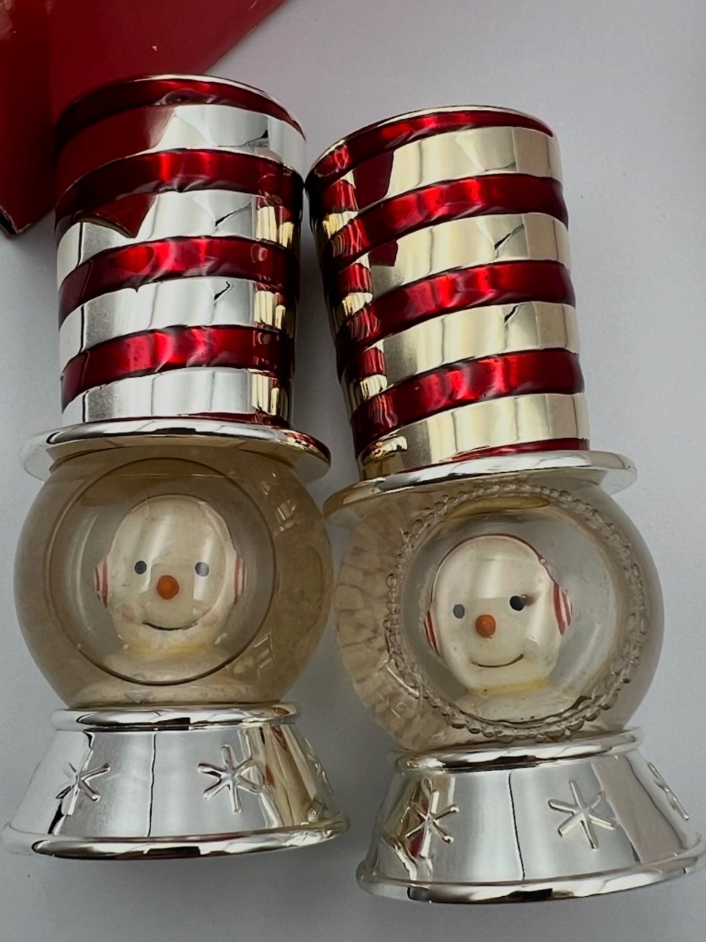 NEIMAN MARCUS HOLIDAY SALT AND PEPPER SHAKERS